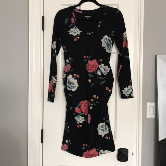 Old Navy Maternity Floral Bodycon Dress - Picture 2 of 2